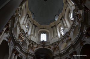 Wnętrze kopuły dawnego kościoła Dominikanów p.w. Bożego Ciała